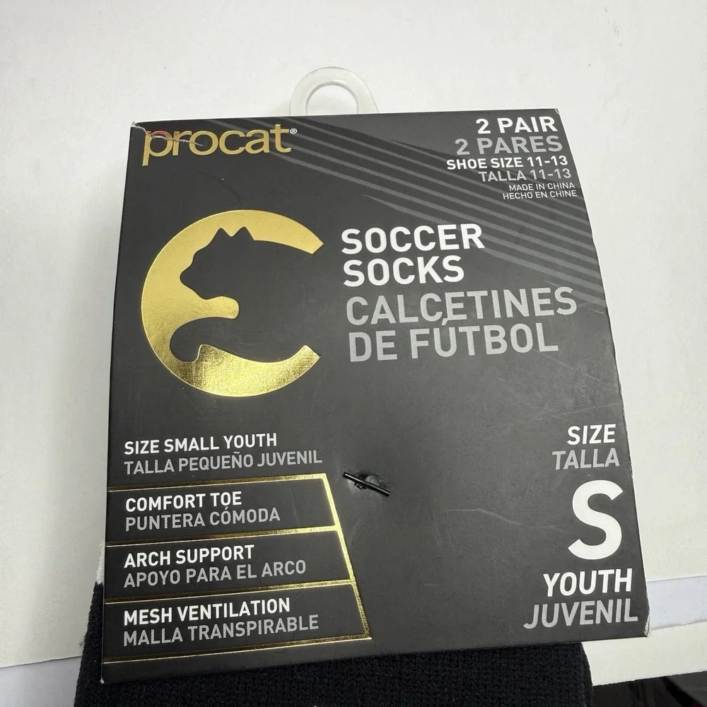 Puma ProCat Youth Soccer Socks Size S 6 Pairs Pink Black White 11-13